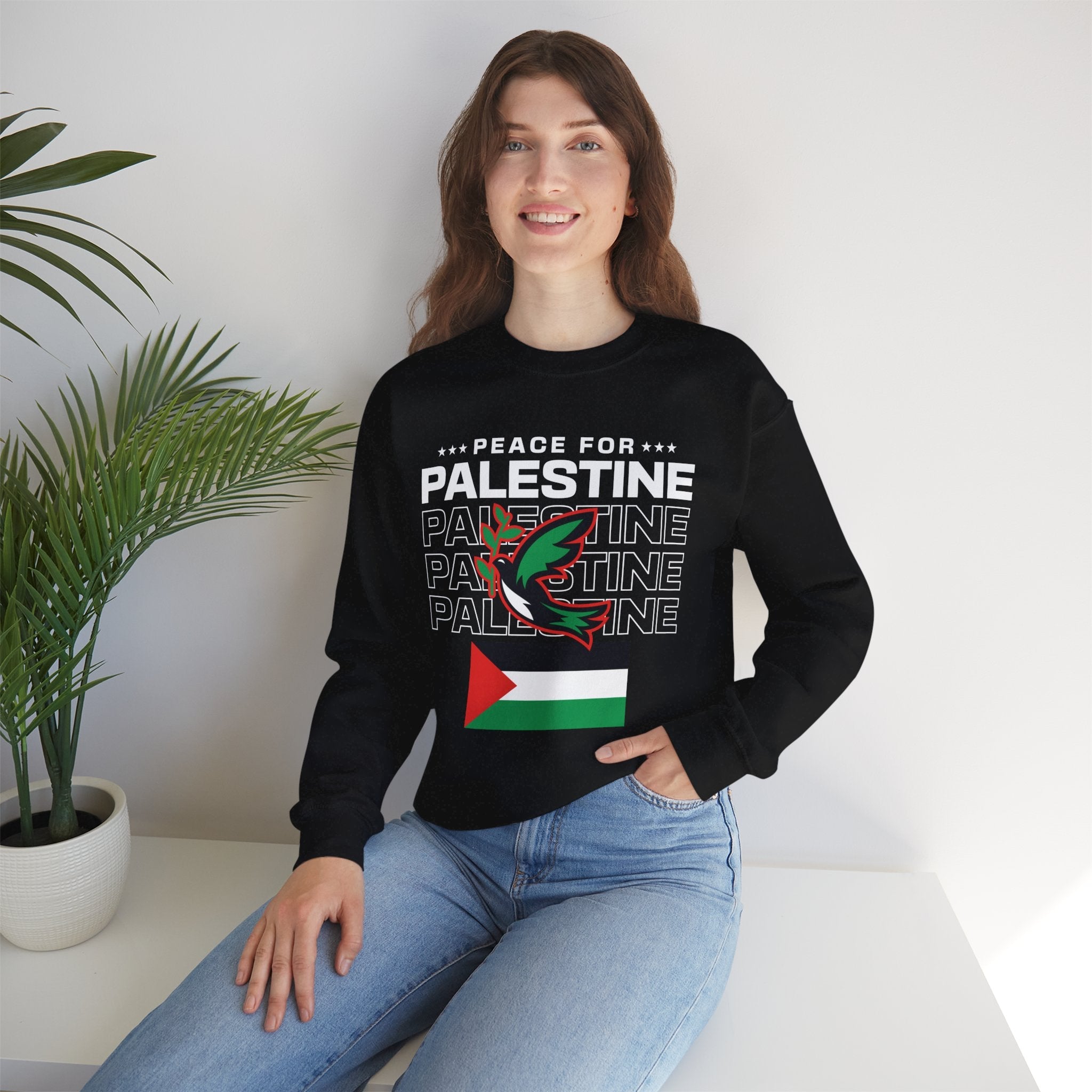Peace for Palestine Crewneck Sweatshirt