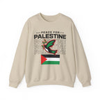 Peace for Palestine Crewneck Sweatshirt - S / Sand