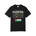 Peace for Palestine Unisex Garment-Dyed T-Shirt - Black / S