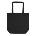 Black tote bag on a white background