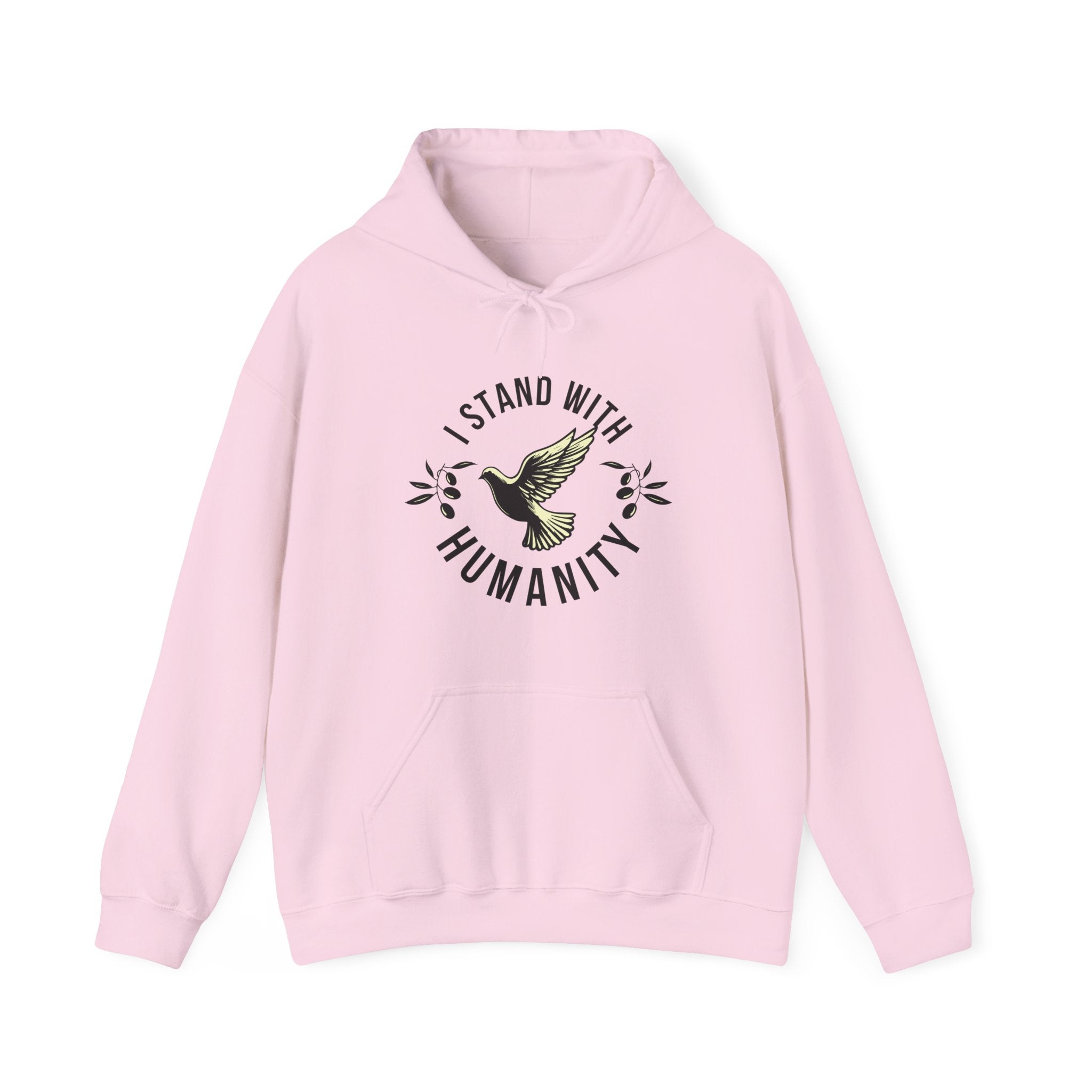 I Stand With Humanity Classic Hoodie - Light Pink / S