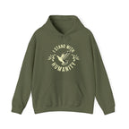 I Stand With Humanity Classic Hoodie - Military Green / S