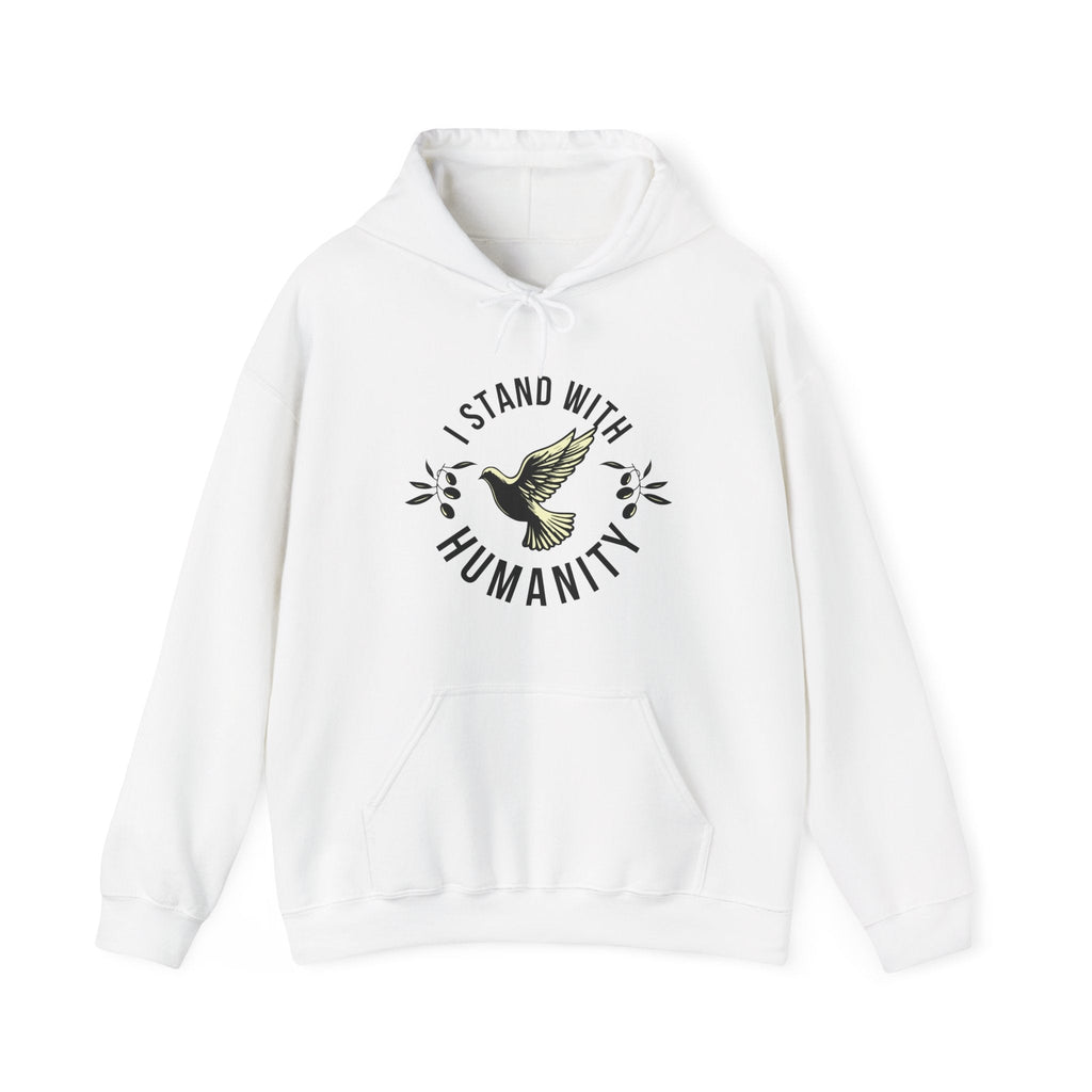 I Stand With Humanity Classic Hoodie - White / S