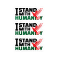 I Stand with Humanity Kiss-Cut Vinyl Stickers - 3’’ x 4’’ / Satin - Paper products
