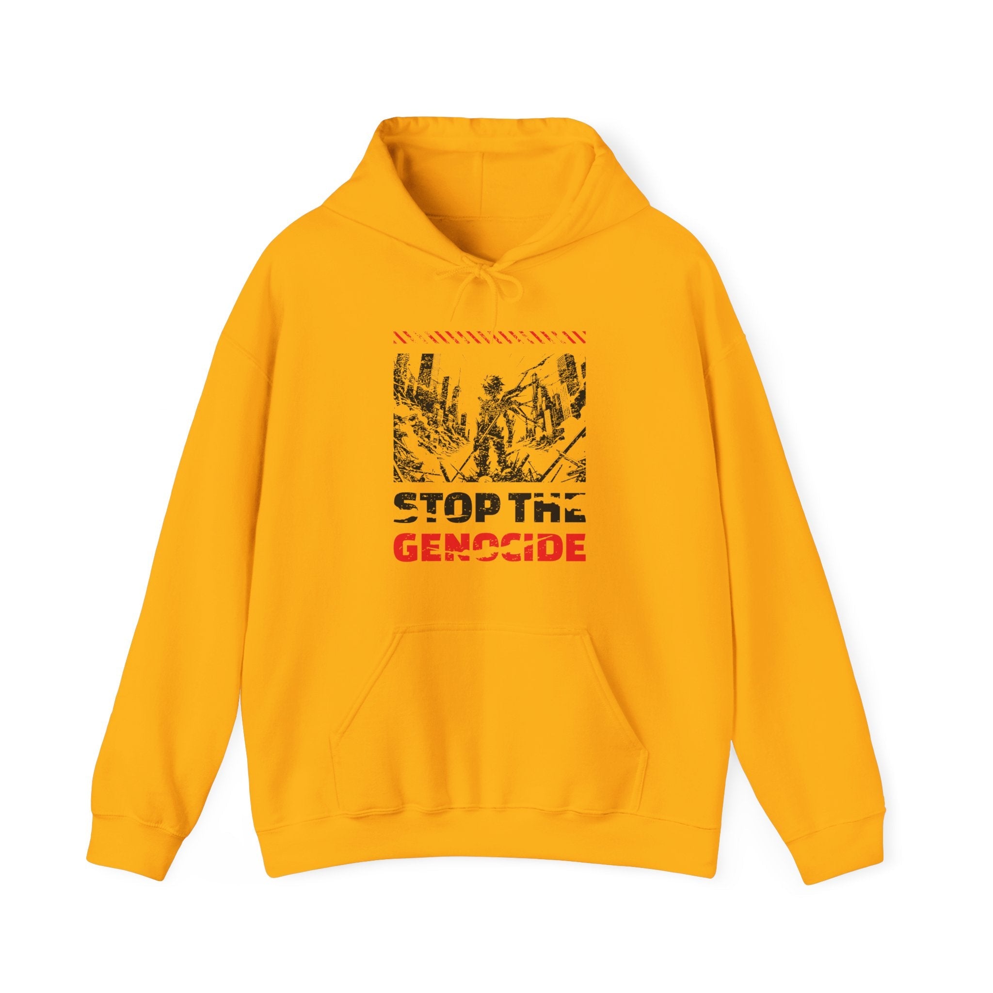 Stop the Genocide Classic Hoodie - Gold / S
