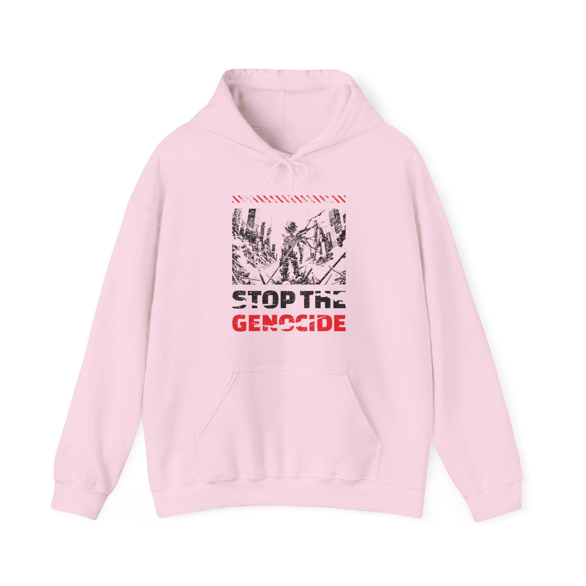 Stop the Genocide Classic Hoodie - Light Pink / S