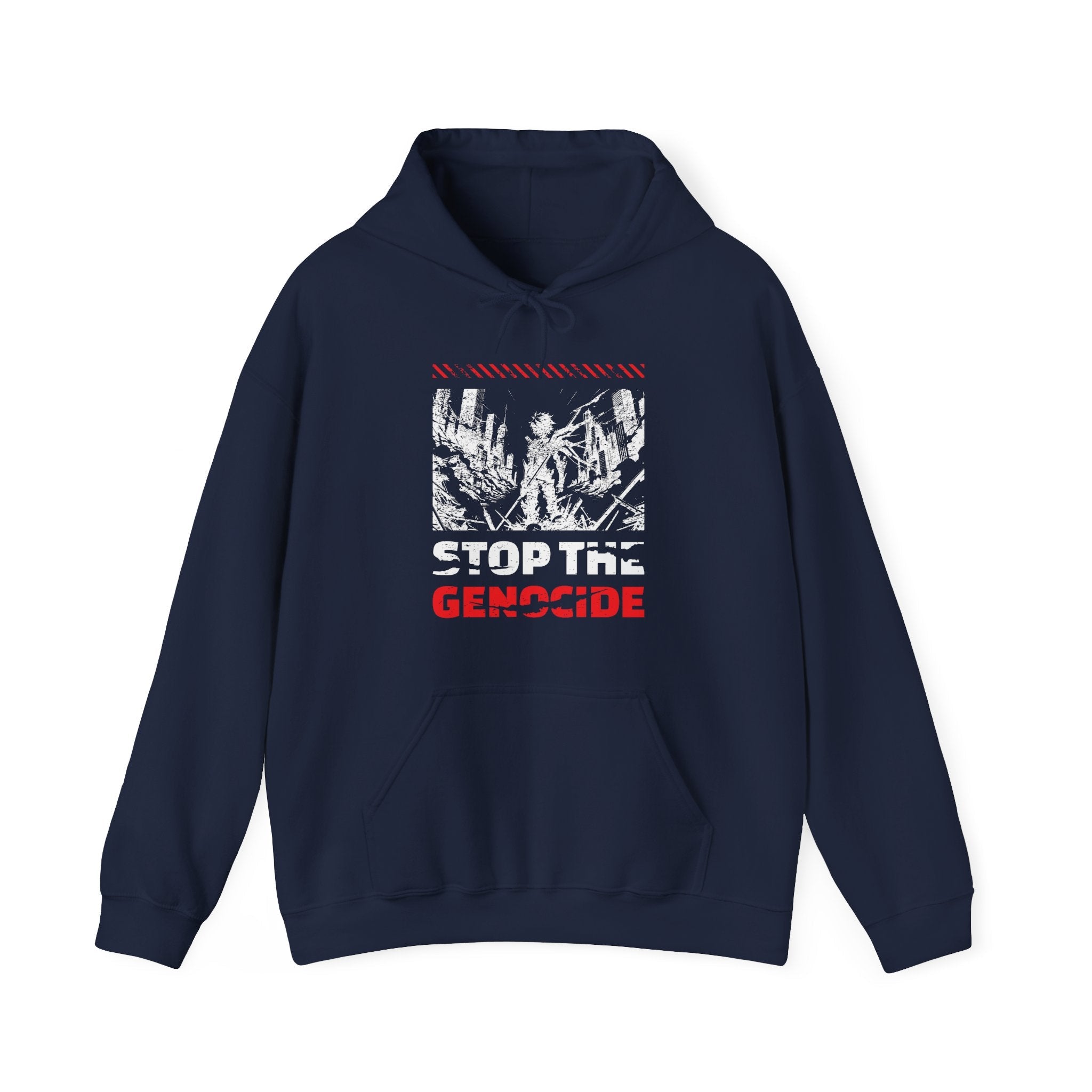Stop the Genocide Classic Hoodie - Navy / S