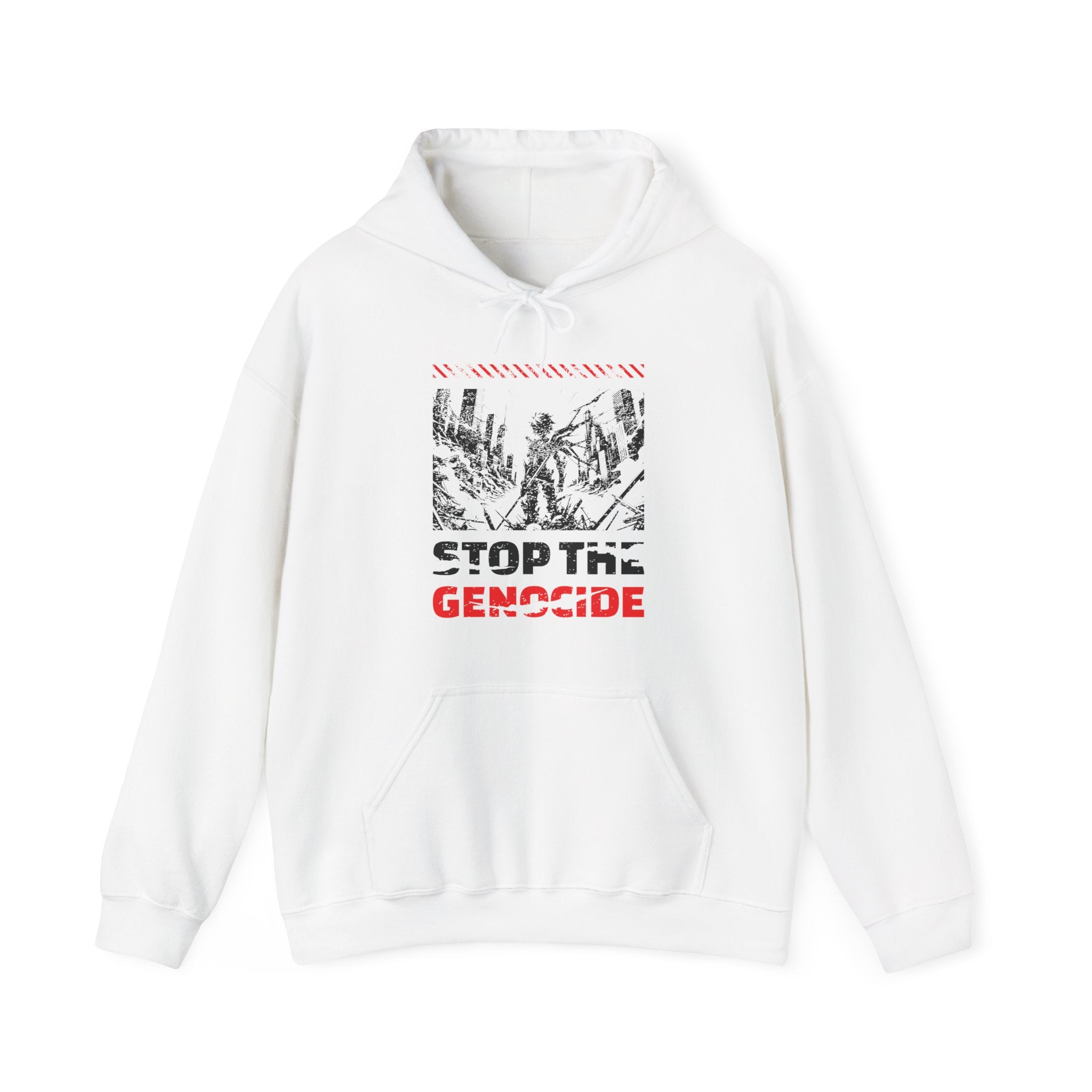 Stop the Genocide Classic Hoodie - White / S