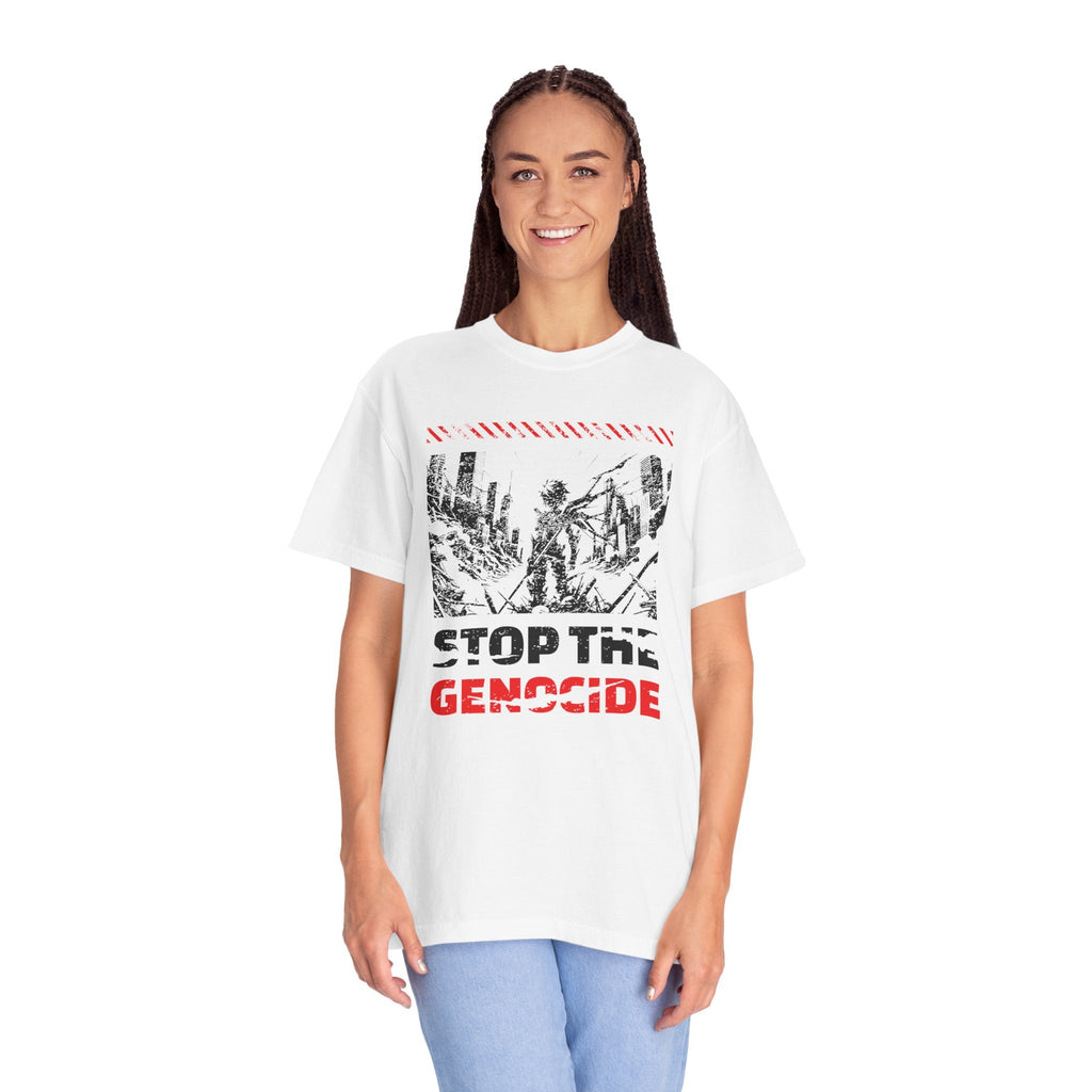 Stop the Genocide Unisex Garment-Dyed T-Shirt