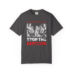 Stop the Genocide Unisex Garment-Dyed T-Shirt - Graphite / S