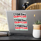 Stop the Genocide Vinyl Sticker - Paper products