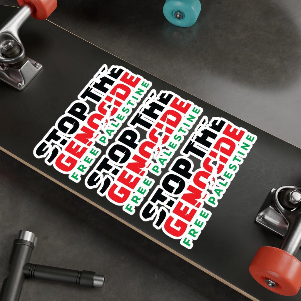 Stop the Genocide Vinyl Sticker - Paper products