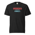 Black t-shirt with text design 'DO NOT DISTURB The Season FINALE is On' on a white background
