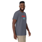 Man wearing a gray t-shirt with text design 'DO NOT DISTURB The Season FINALE is On' on a white background