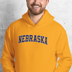 Nebraska Vintage Varsity Embroidered Classic Hoodie
