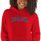 Nebraska Vintage Varsity Embroidered Classic Hoodie