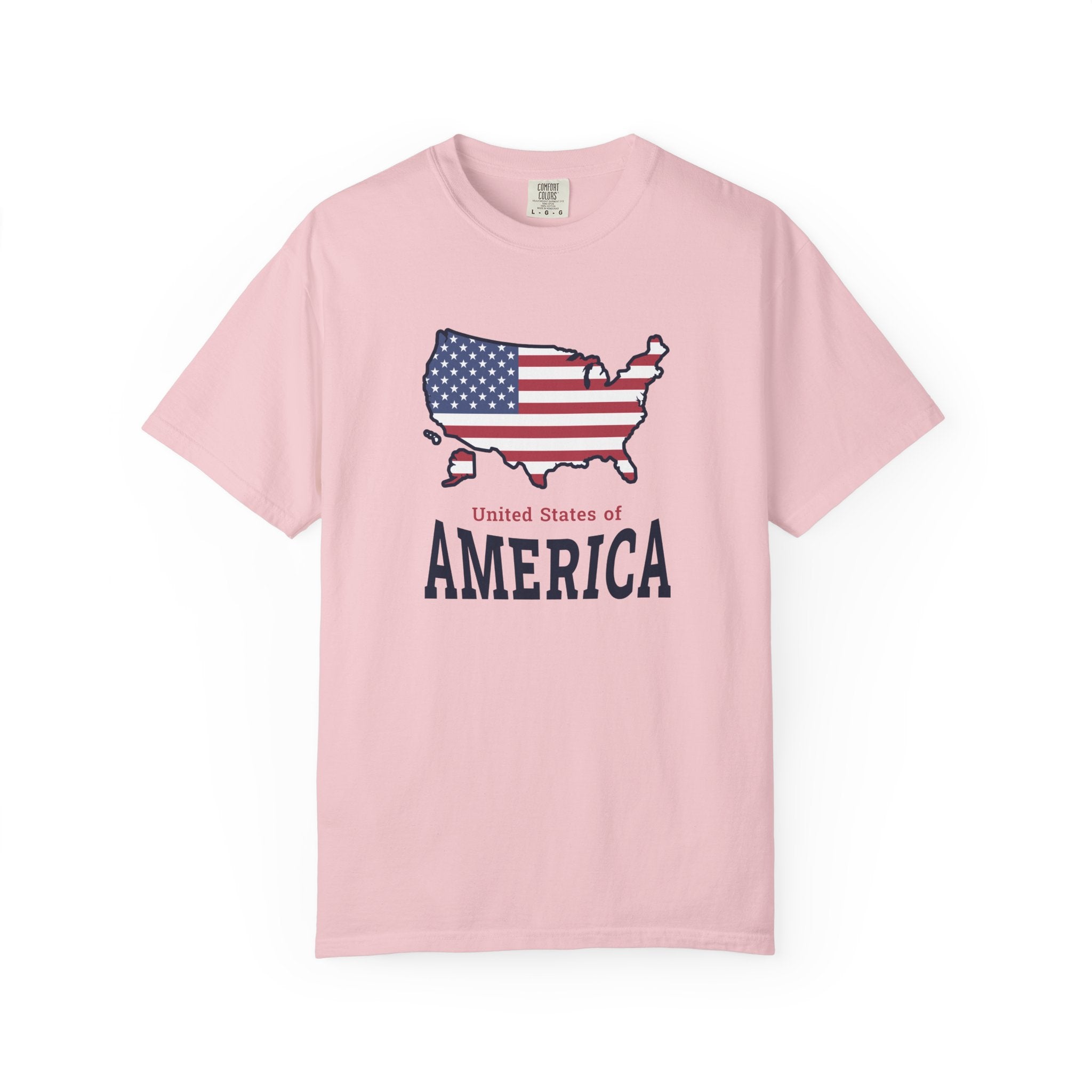 USA Map of America T-Shirt - Blossom / S