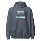 Heather Sport Dark navy hoodie with 'Waiting for the System to Activate' text and loading bar design on a white background