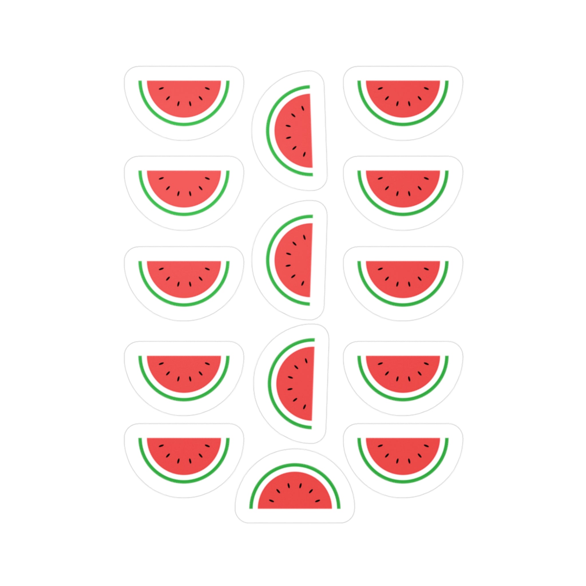 Watermelon Palestine Kiss-Cut Vinyl Decals Stickers - 3’’ x 4’’ / Satin - Paper products
